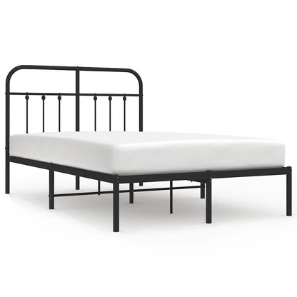 Bed Frame | Black | Powder-Coated Steel | 120x200 cm | Bed Frame