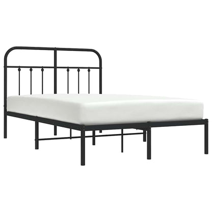 Bed Frame | Black | Powder-Coated Steel | 120x200 cm | Bed Frame
