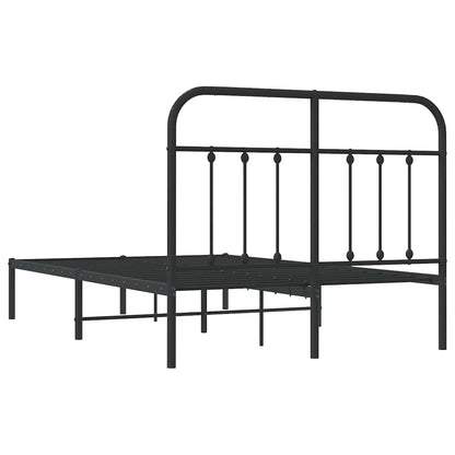 Bed Frame | Black | Powder-Coated Steel | 120x200 cm | Bed Frame