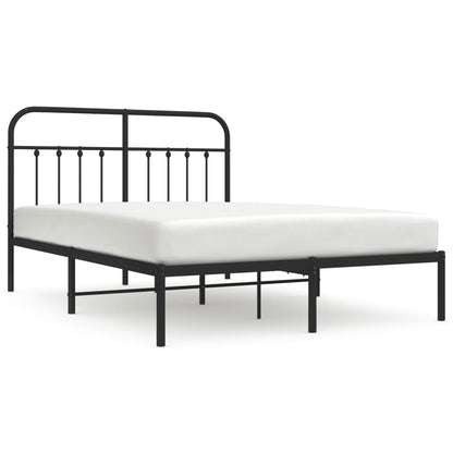 Bed Frame | Black | Powder-coated steel | 140x190 cm | Bed Frame