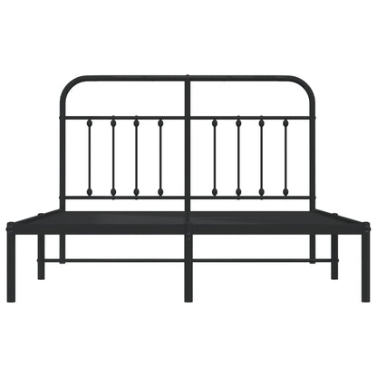 Bed Frame | Black | Powder-coated steel | 140x190 cm | Bed Frame