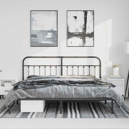 Bed Frame | Black | Steel | Double | Durable | Bed Frame | Rectangular