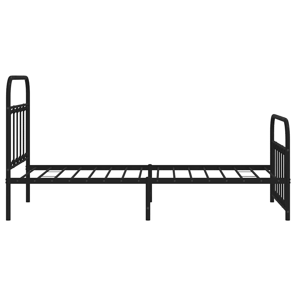 Bed Frame | Black | Powder-Coated Steel | Single | Bed Frame