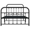 Metal Bed Frame without Mattress with Footboard Black 100x200cm