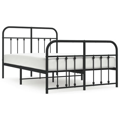 Bed Frame | Black | Powder-Coated Steel | Small Double | Bed Frame