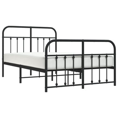 Bed Frame | Black | Powder-Coated Steel | Small Double | Bed Frame