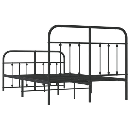 Bed Frame | Black | Powder-Coated Steel | Small Double | Bed Frame