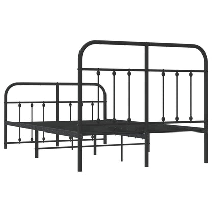 Bed Frame | Black | Powder-Coated Steel | Double | Bed Frame