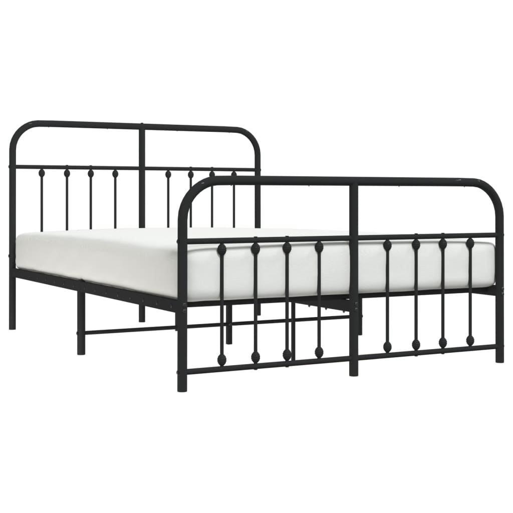 Bed Frame | Black | Bed Frame | Metal Bed Frame | Double Bed | Black Bed
