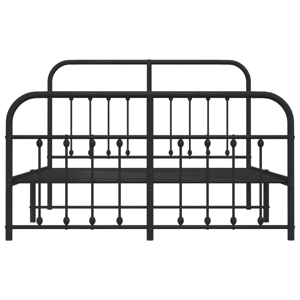 Bed Frame | Black | Bed Frame | Metal Bed Frame | Double Bed | Black Bed