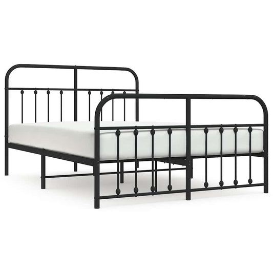 Bed Frame | Black | Powder-Coated Steel | King Size