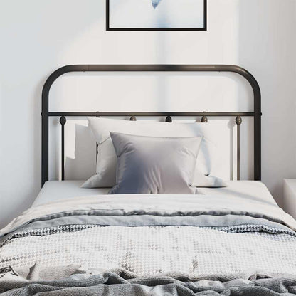 Metal Replace Headboard Black 100 cm