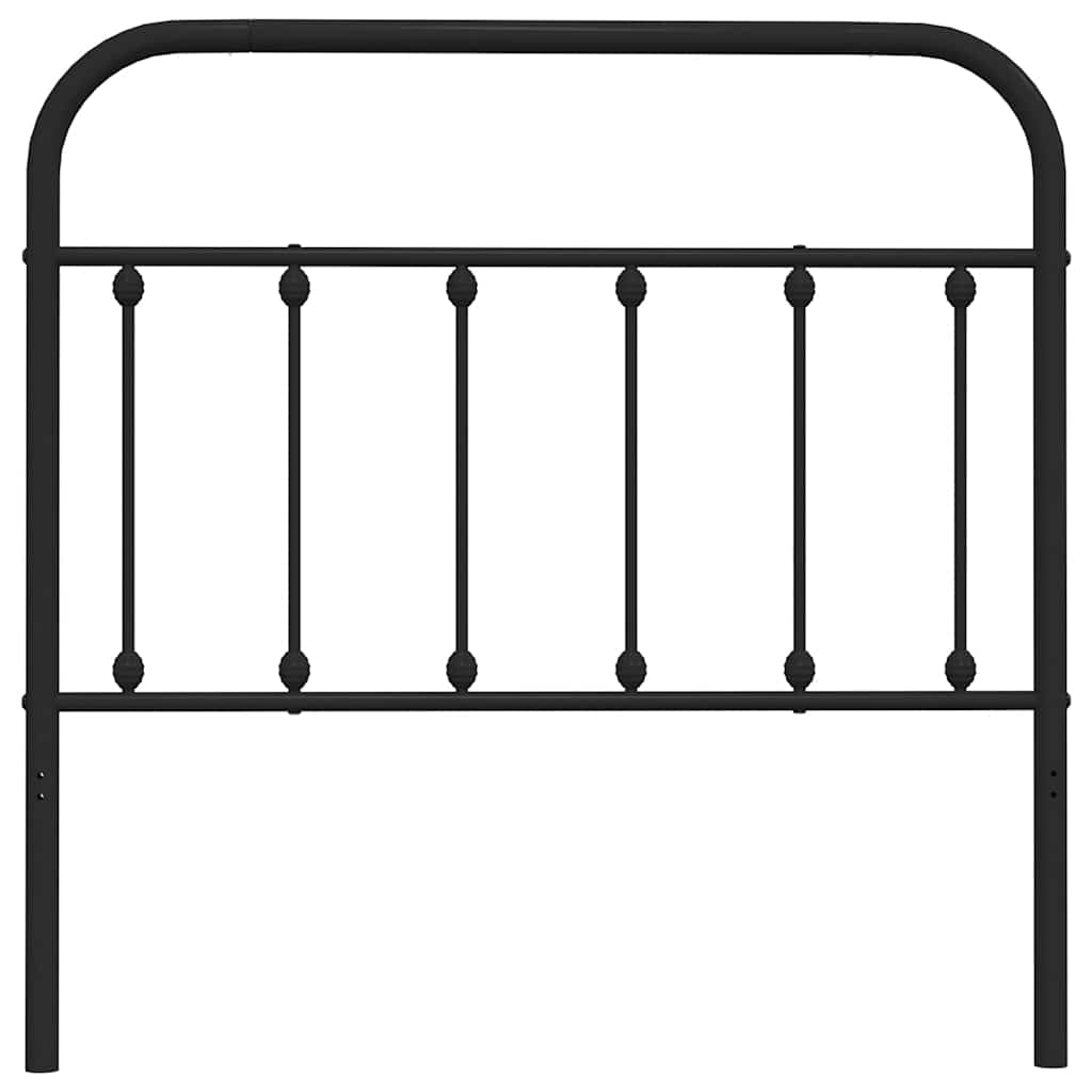 Metal Replace Headboard Black 100 cm