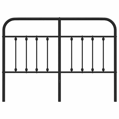 Metal Replace Headboard Black 150 cm
