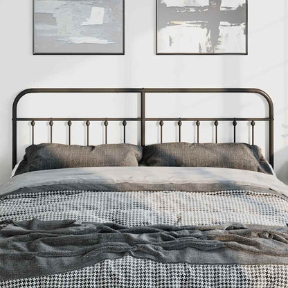 Metal Replace Headboard Black 180 cm