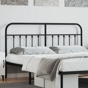Metal Headboard Black 180 cm