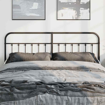 Headboard | Black | Powder-Coated Steel | Suitable for double beds
