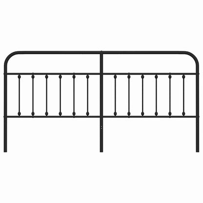 Headboard | Black | Powder-Coated Steel | Single | Stylish Look