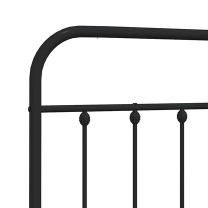 Headboard | Black | Powder-Coated Steel | Single | Stylish Look