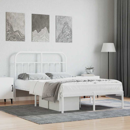 Bed Frame | White | Powder-Coated Steel | Small Double | Bed Frame