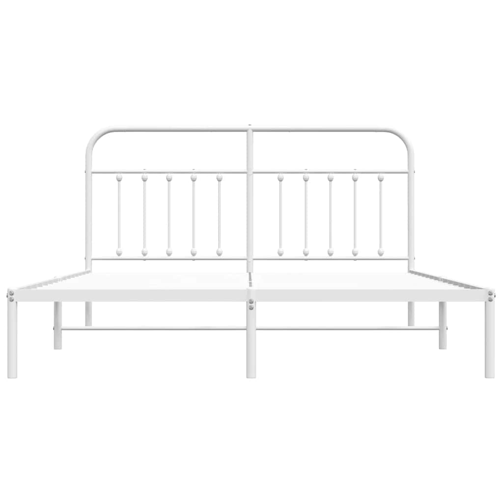 Bed Frame | White | Powder-coated steel | Double | Bed Frame