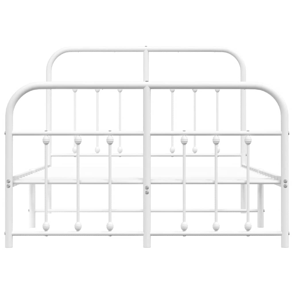 Bed Frame | White | Powder-coated steel | Double | Bed Frame