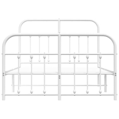Bed Frame | White | Powder-coated steel | Double | Bed Frame