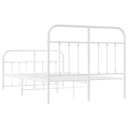 Bed Frame | White | Powder-coated steel | Double | Bed Frame