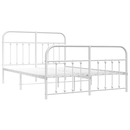 Bed Frame | White | Powder-Coated Steel | 140 x 200 cm | Bed Frame