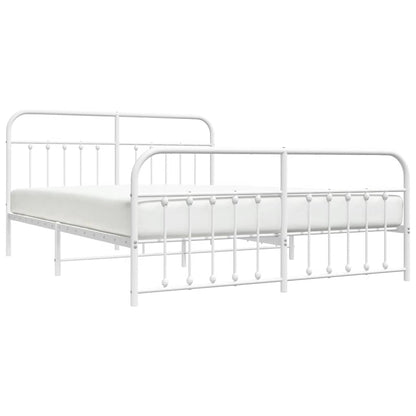 Bed Frame | White | Powder-coated steel | Double | Bed Frame