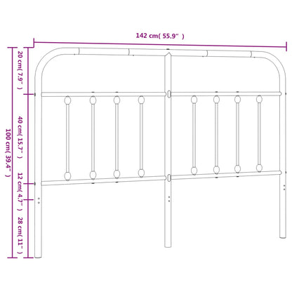 Metal Replace Headboard White 135 cm