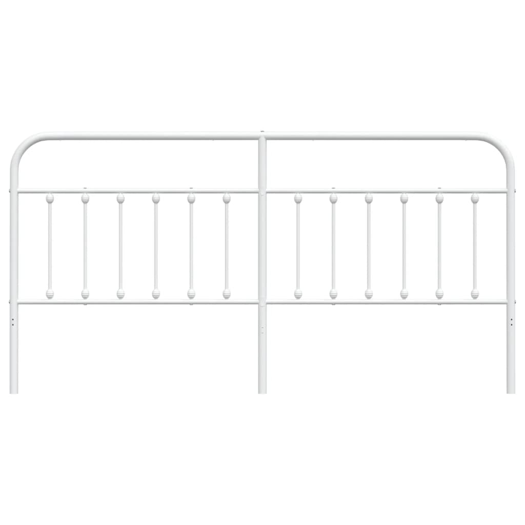 Headboard | White | Powder-Coated Steel | 200 cm wide | Durable