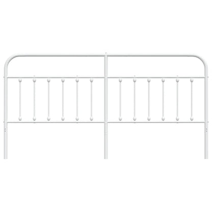Headboard | White | Powder-Coated Steel | 200 cm wide | Durable