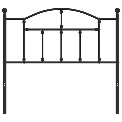 Metal Replace Headboard Black 100 cm