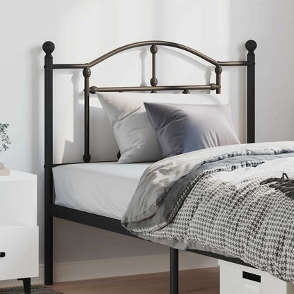 Metal Replace Headboard Black 100 cm