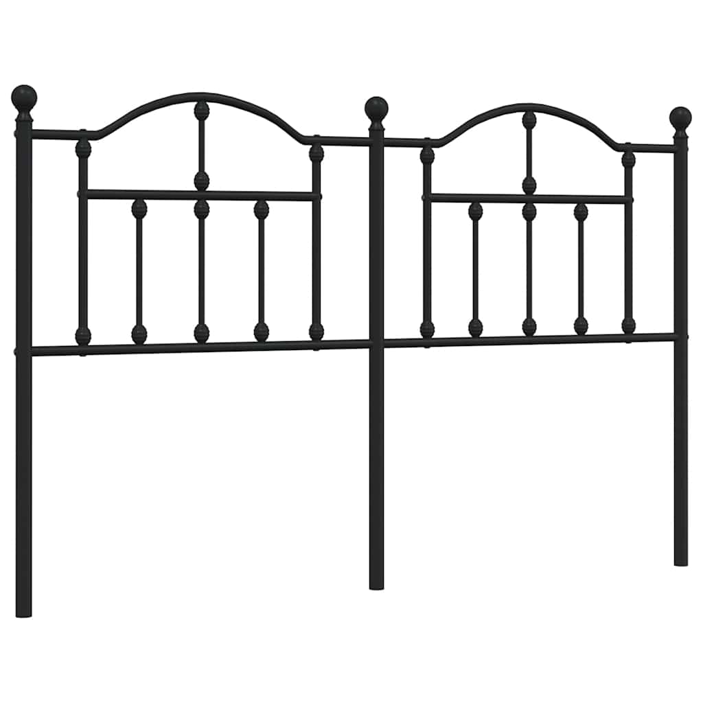 Headboard | Black | Steel | Double Bed | Durable | Black Headboard