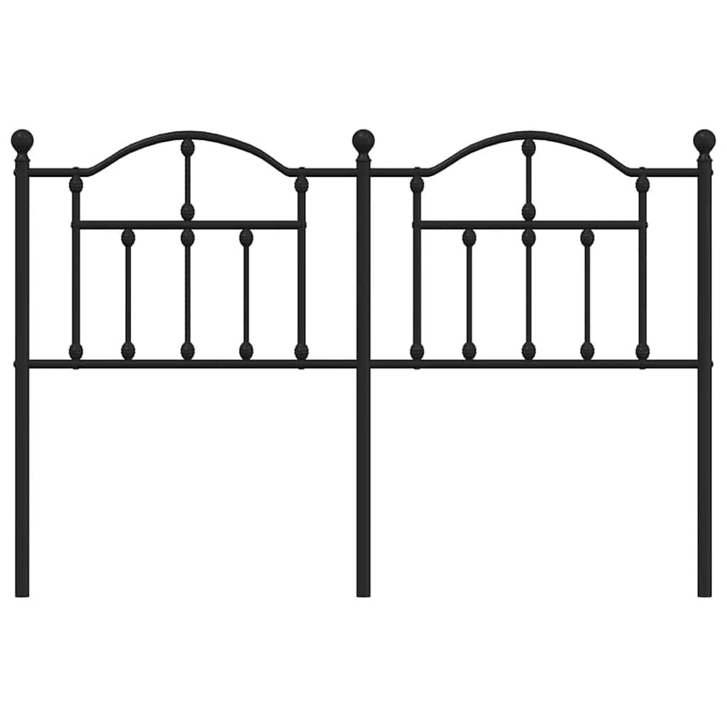 Headboard | Black | Steel | Double Bed | Durable | Black Headboard