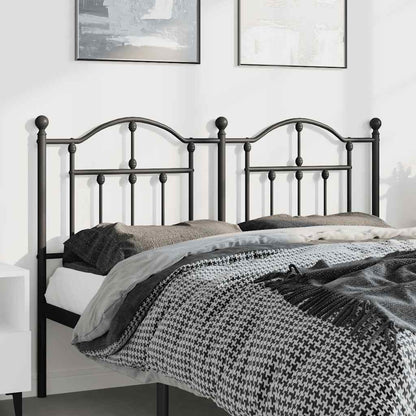 Headboard | Black | Steel | Double Bed | Durable | Black Headboard