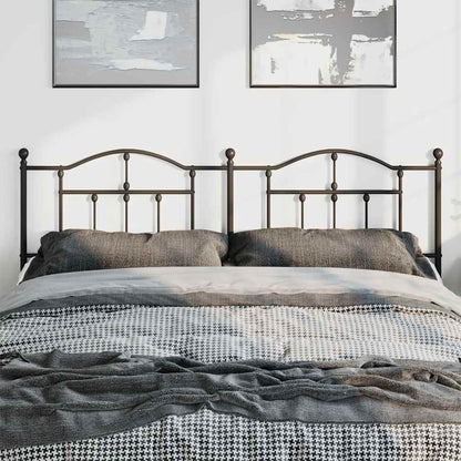 Headboard | Black | Powder-coated Steel | Double Bed | Durable
