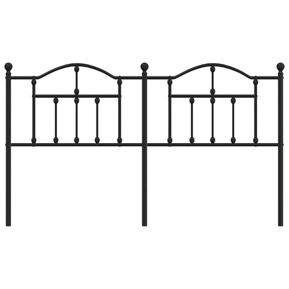 Headboard | Black | Powder-coated Steel | Double Bed | Durable