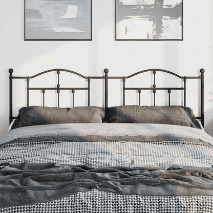 Headboard | Black | Powder-Coated Steel | Double |  Classy Style