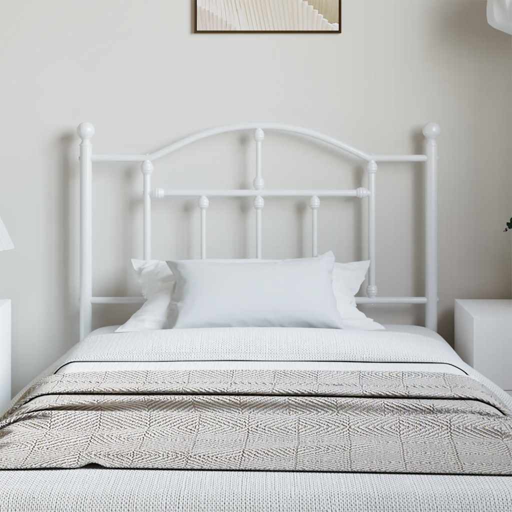 Metal Replace Headboard White 100 cm