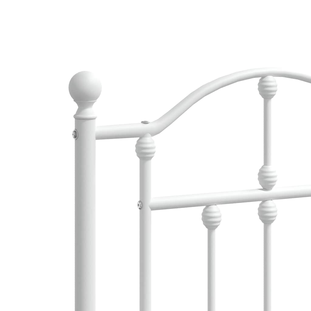 Headboard | White | Powder-Coated Steel | Double | Headboard