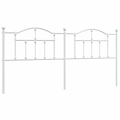 Headboard | White | Steel | Double | Durable | Headboard | Rectangular