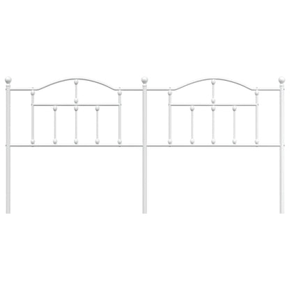 Headboard | White | Steel | Double | Durable | Headboard | Rectangular