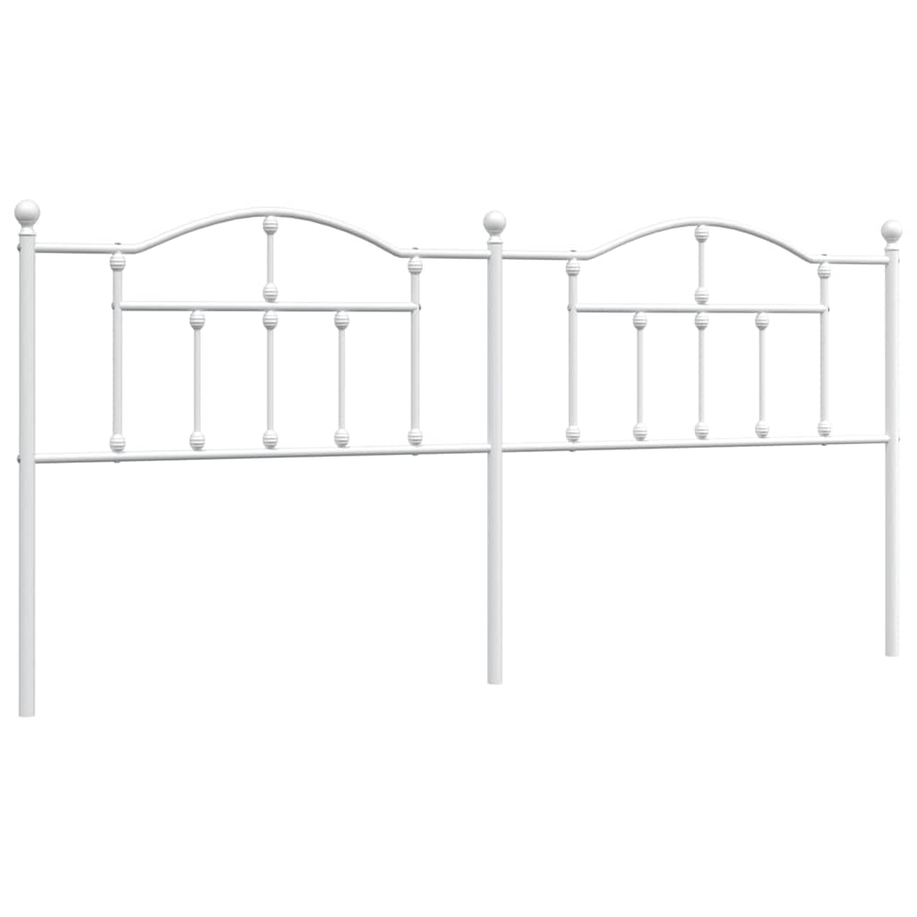 Headboard | White | Powder-Coated Steel | Double | Attractive Design