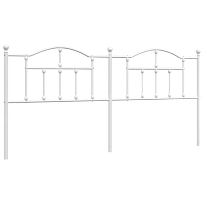 Headboard | White | Powder-Coated Steel | Double | Attractive Design