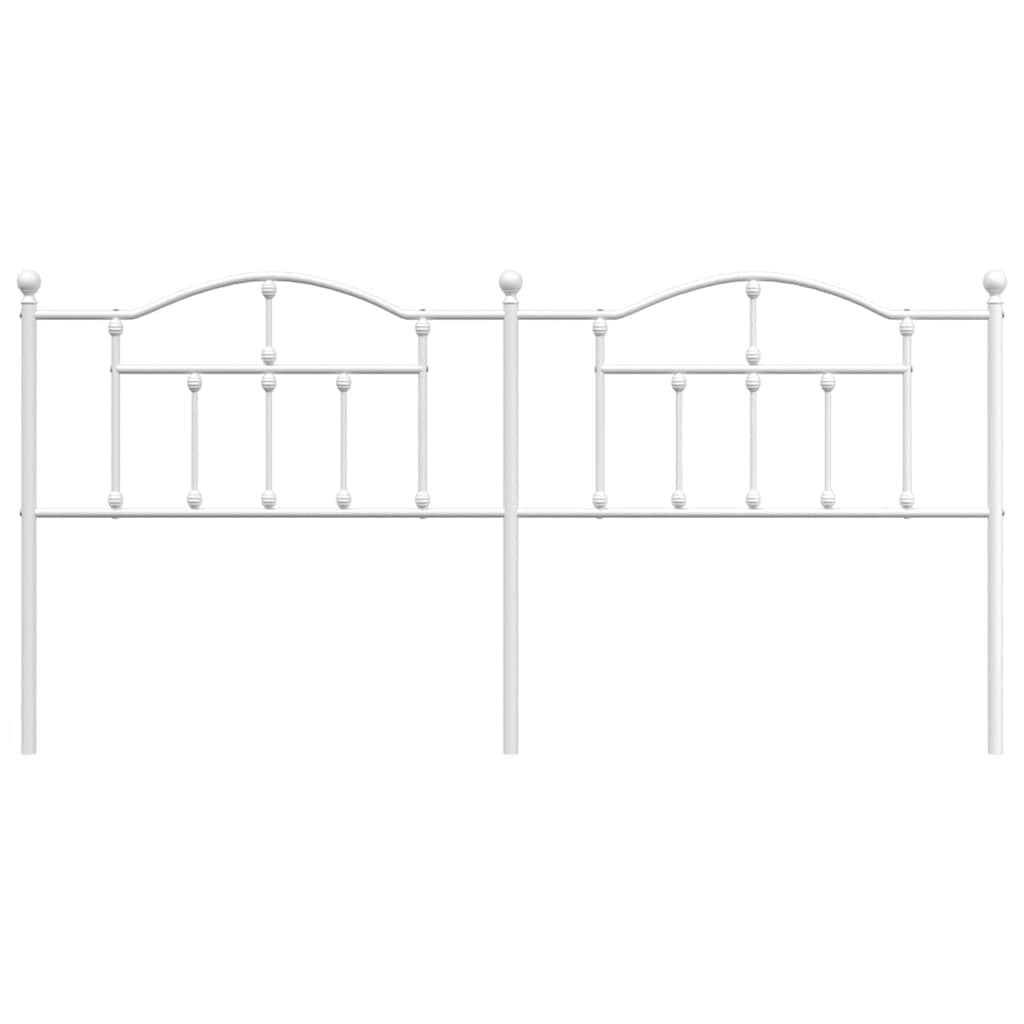 Headboard | White | Powder-Coated Steel | Double | Attractive Design