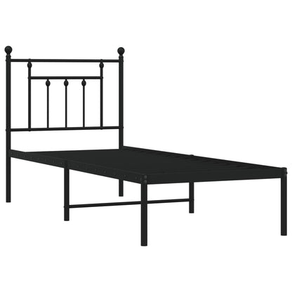 Bed Frame | Black | Powder-Coated Steel | Small Single | Bed Frame