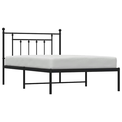 Bed Frame | Black | Steel | Single | Bed Frame | Rectangular | Industrial